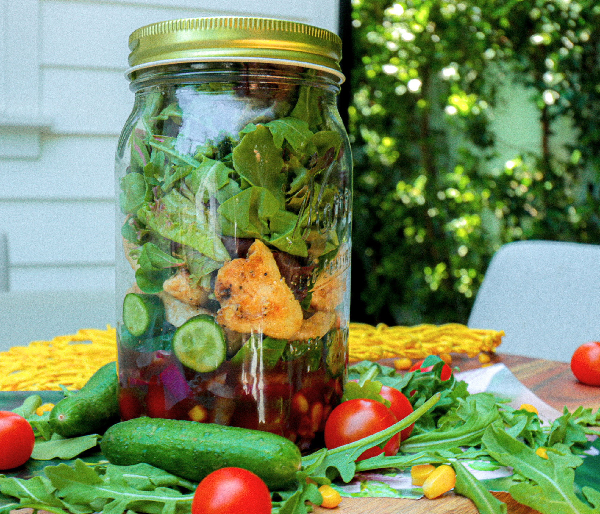 Layered Salad in a Jar Recipe 